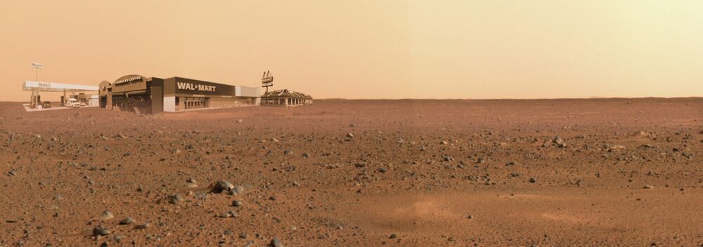 Panorama-view over Mars